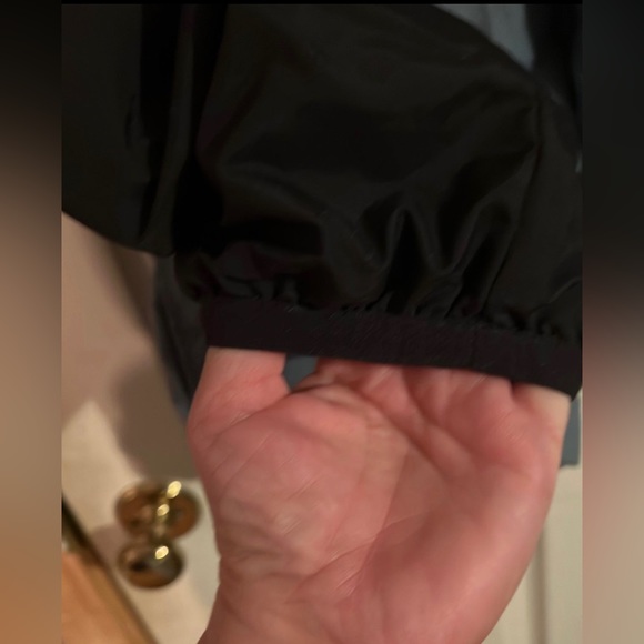 Vintage NIKE 90s Mens Jacket-Size L, Lined Windbreaker gray black and white - Picture 5 of 11